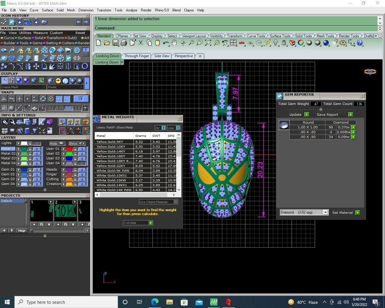 Spider Man Pendant 3D print model_4