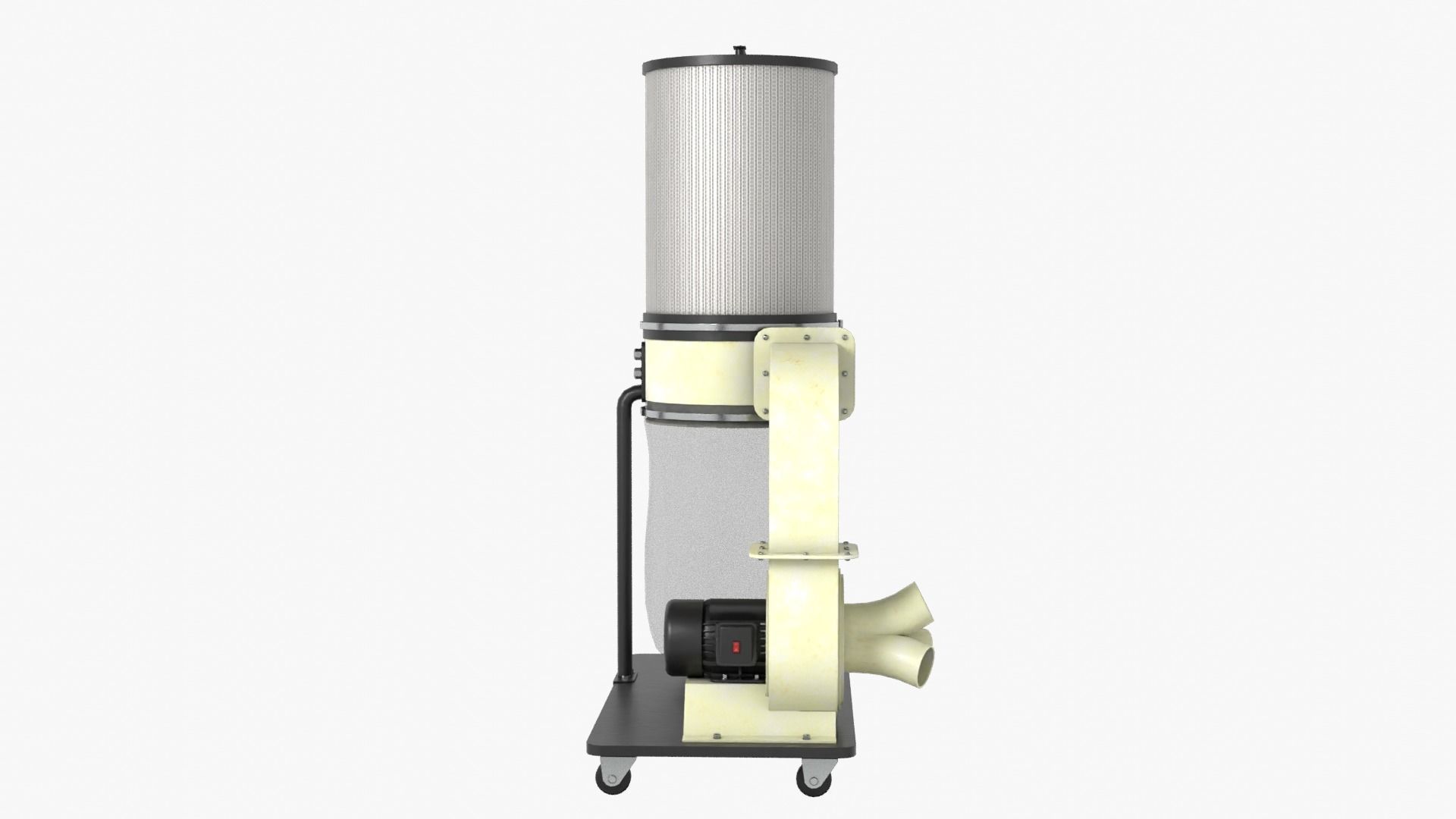 Canister Dust Collector Low-poly 3D model_10