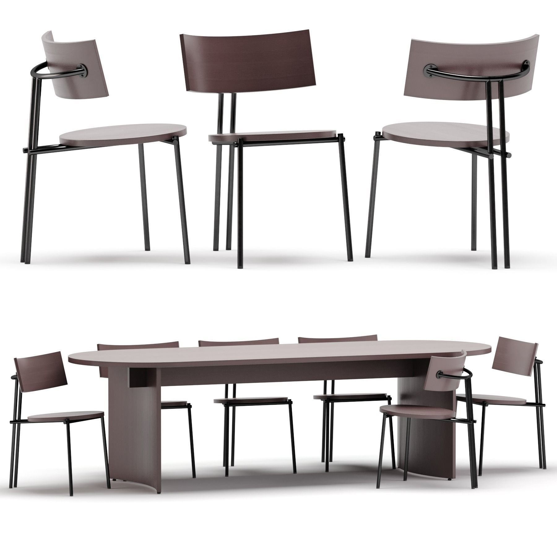 Dining set by Tamo 3D model_1