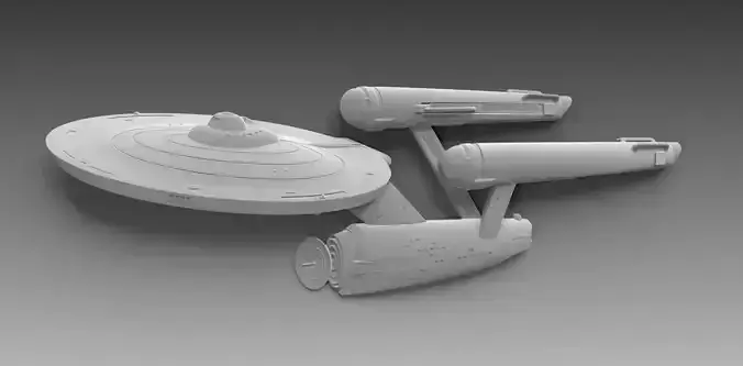NCC1701 Enterprise Bass relief 3D print model