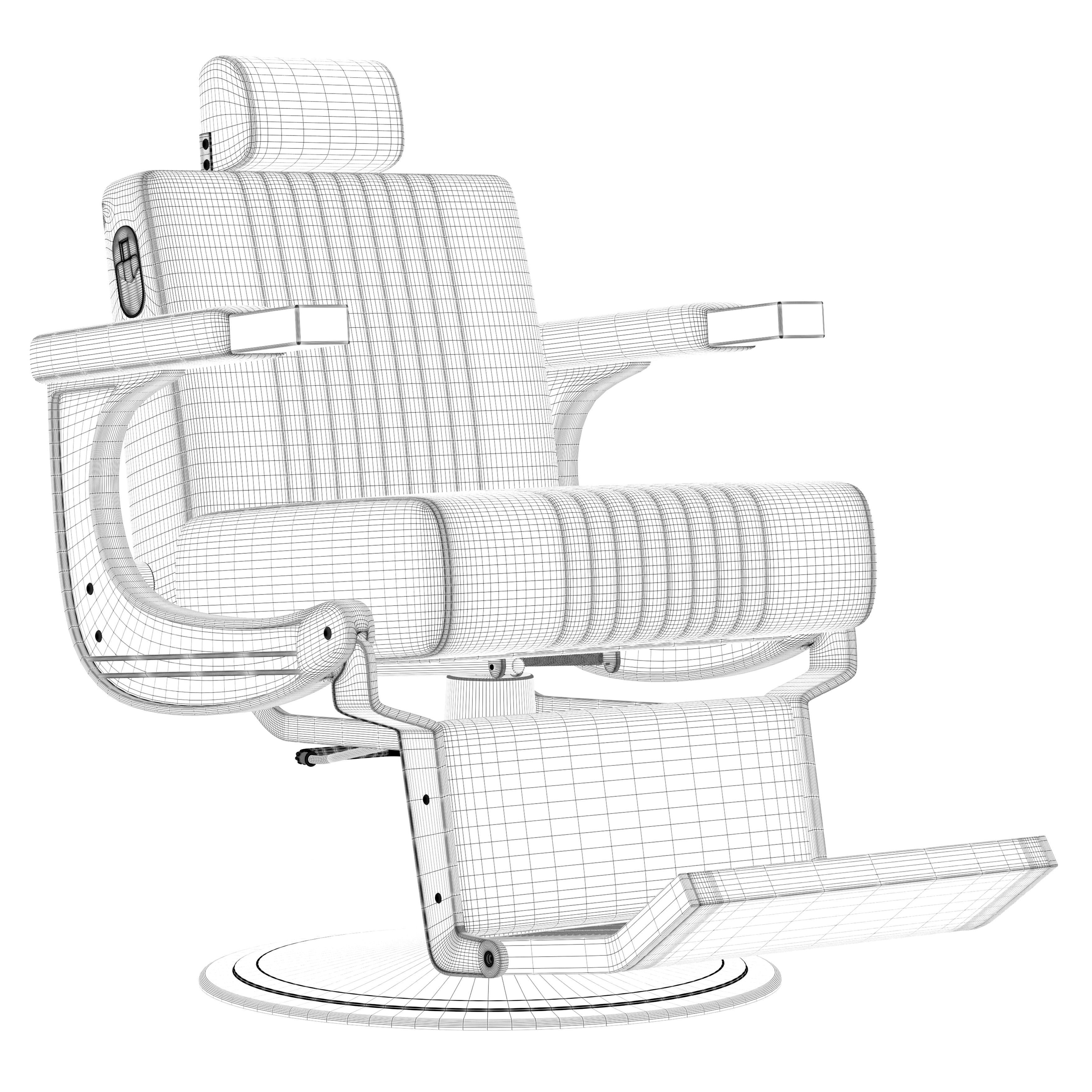 Swift Barbers Chair II 3D model_6