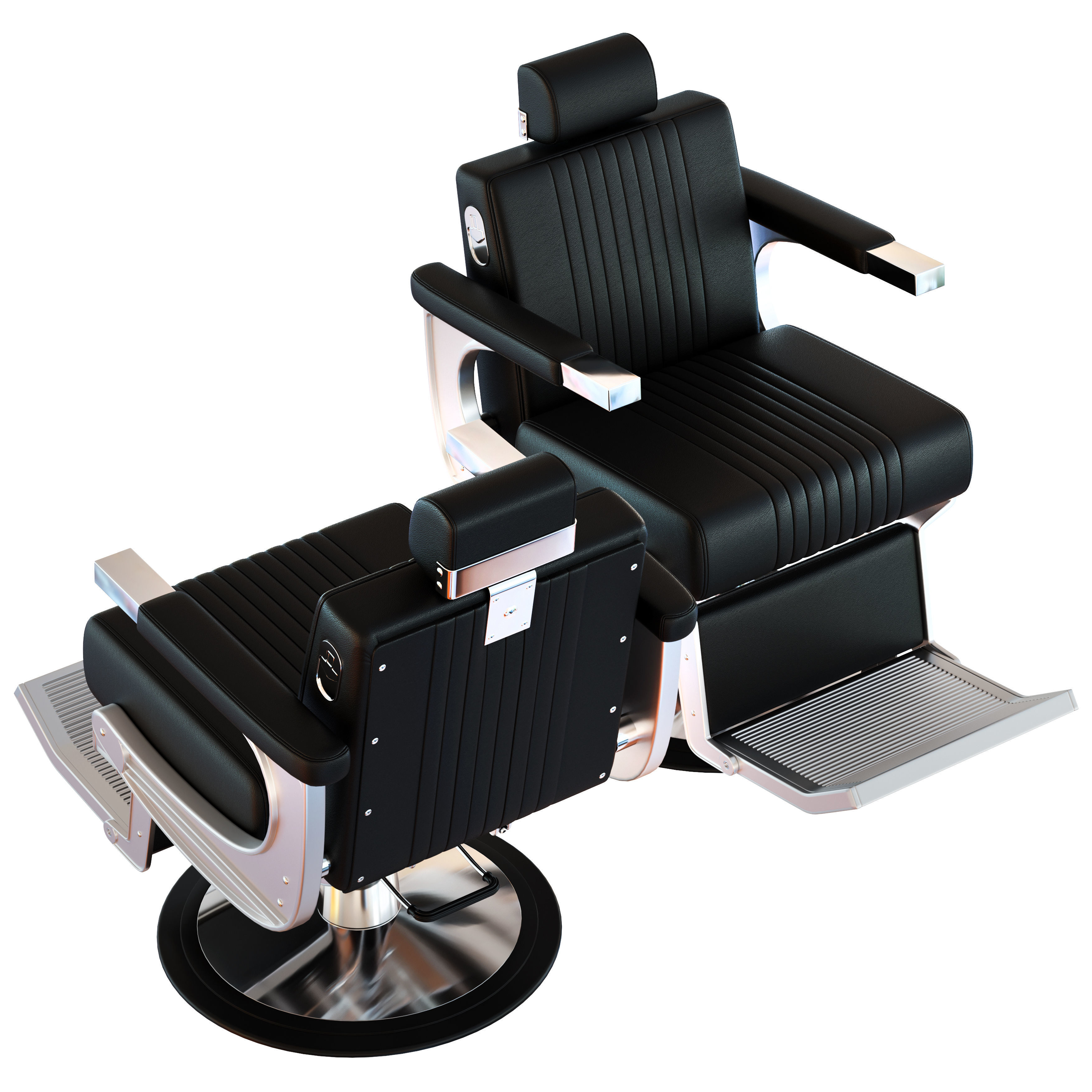 Swift Barbers Chair II 3D model_5