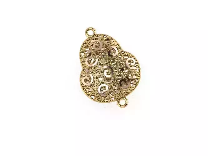 pendant7 gold filigree heart shaped clasp
