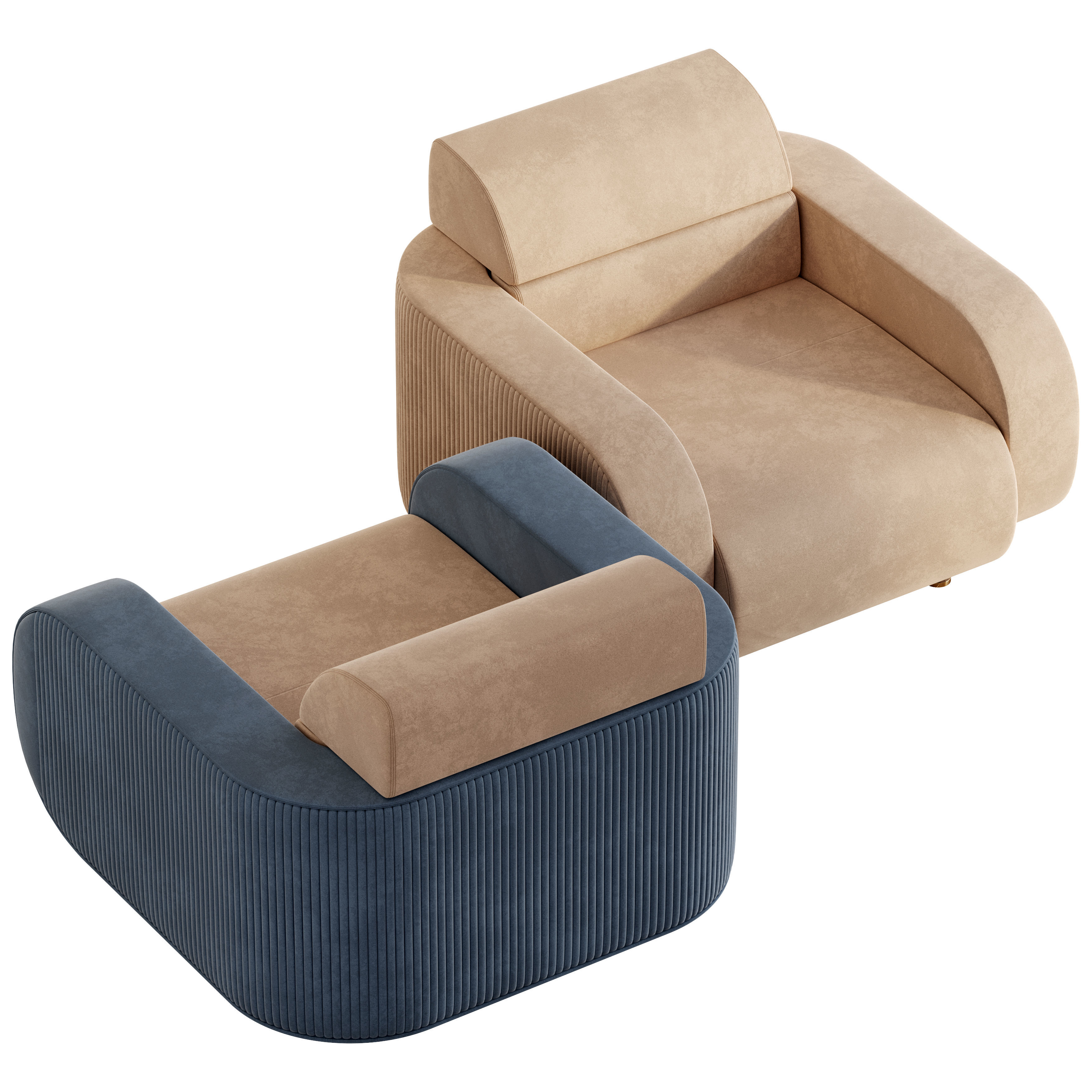 Rollins Armchair 3D model_2