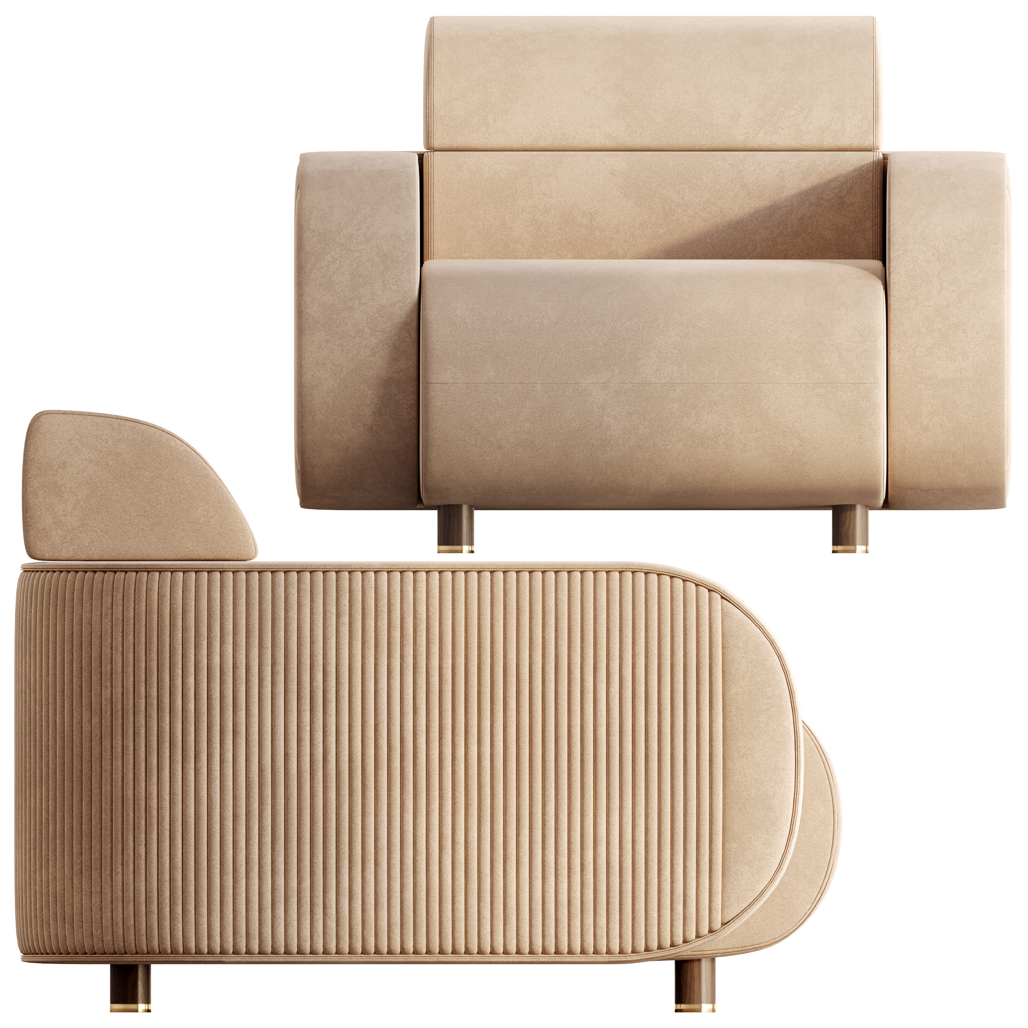 Rollins Armchair 3D model_3