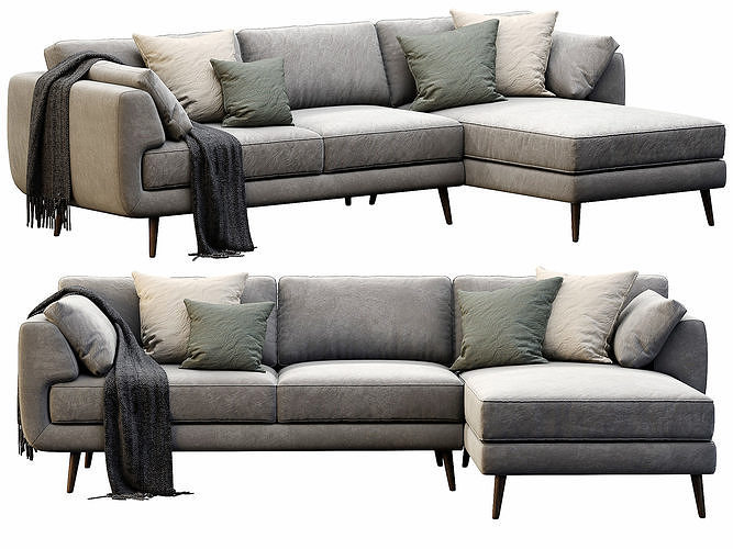 NickScali Rimella Chaise Lounge 3D model