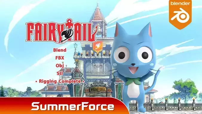 Happy - Fairy Tail 3D model