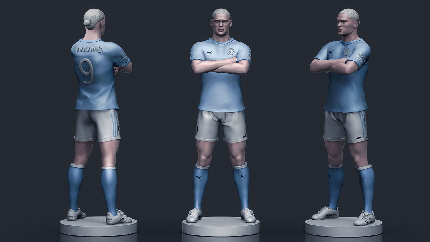 Erling Haaland 3D Printable 3D print model_1