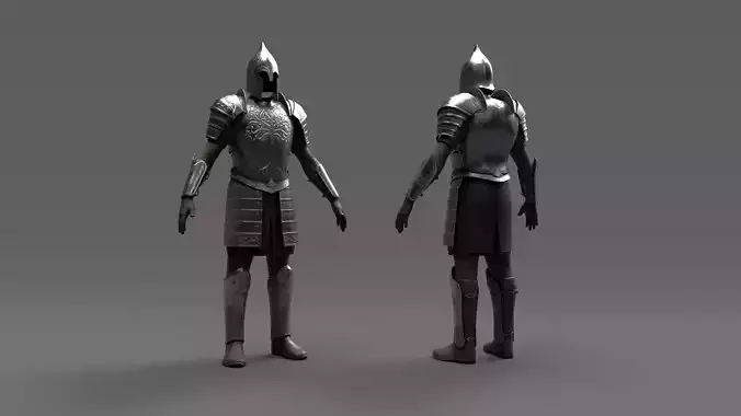 Gondor Soldier Armor - The Lord of the Rings Low-poly 3D model
