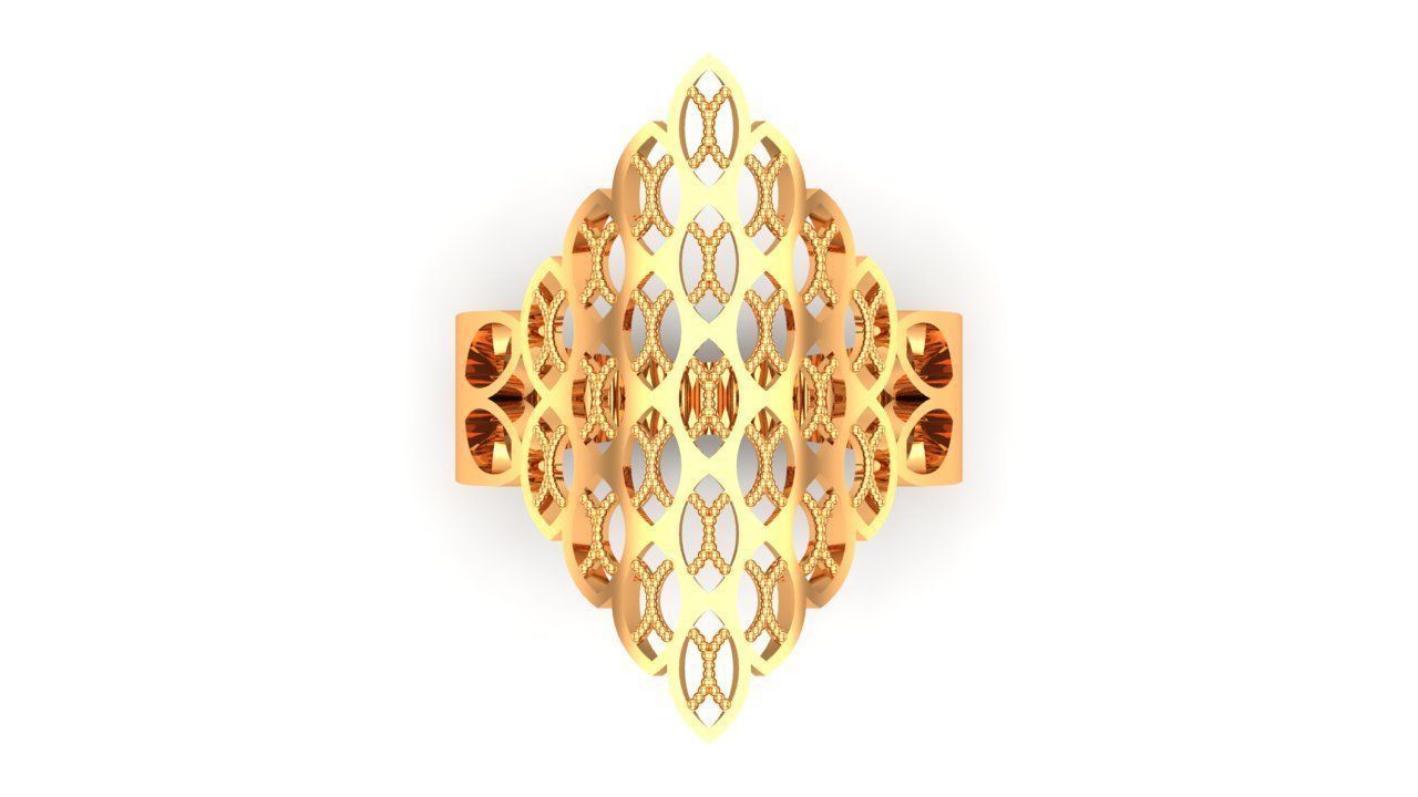 Fashion ring Free 3D print model_2