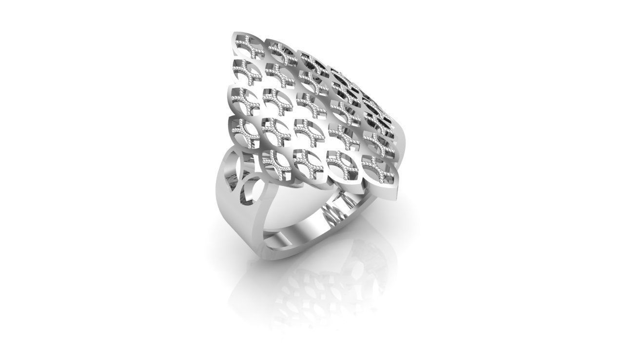 Fashion ring Free 3D print model_1