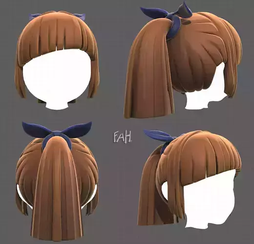 Base Hair for girl V14
