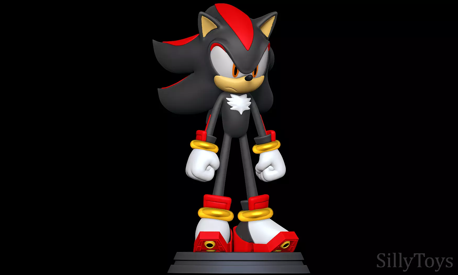 Shadow the Hedgehog  3D print model_0