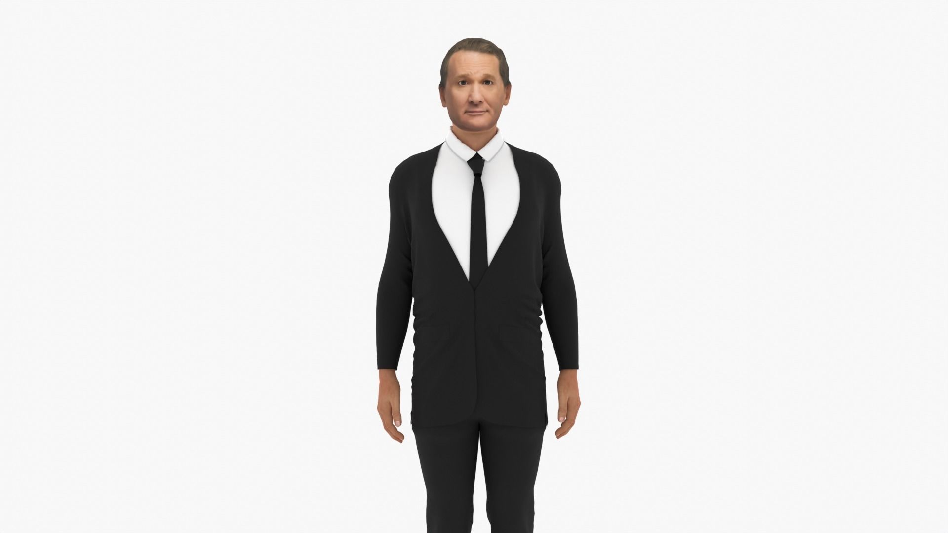 Bill Maher Low-poly 3D model_1
