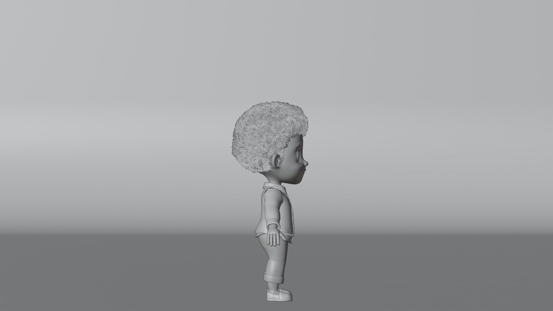 Niles Kid Cartoon 3D Character 3D model_10
