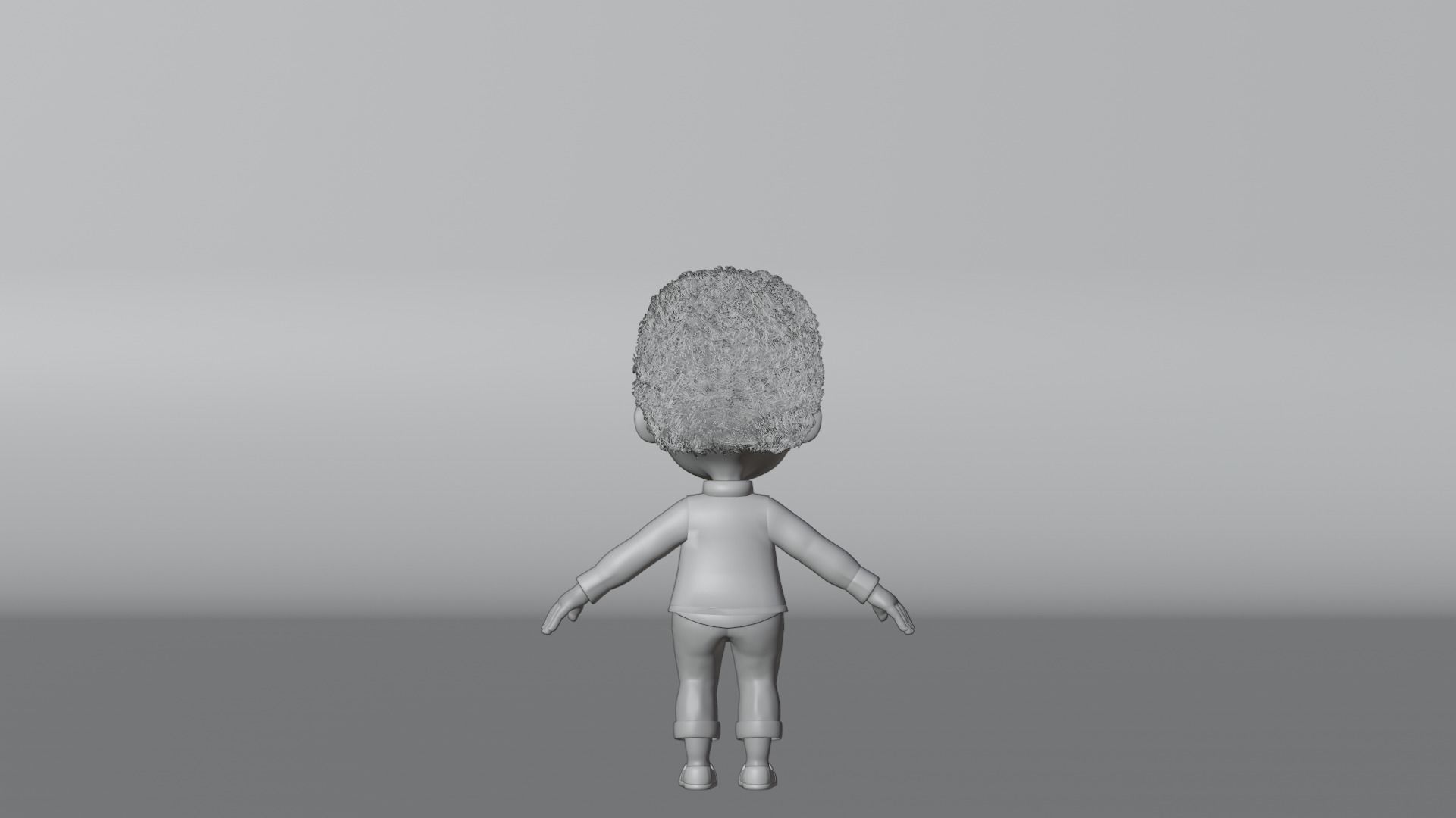 Niles Kid Cartoon 3D Character 3D model_11