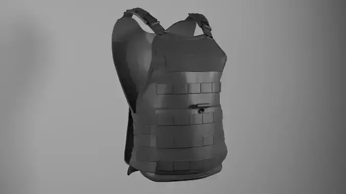 Tactical Bullet Proof Vest - PBR 3d Modesls