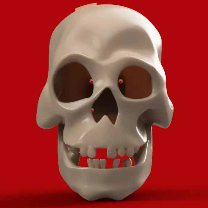 Halloween Talking Skull Disneyland Pirates of the Caribbean Ride 3D print model_0