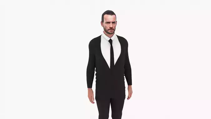 CM Punk Low-poly 3D model
