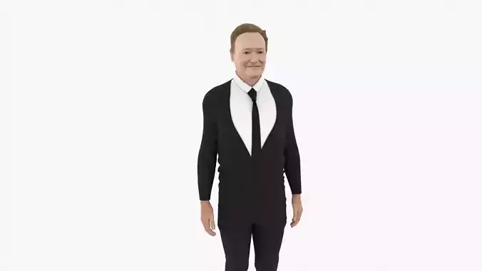 Conan Christopher O-Brien Low-poly 3D model
