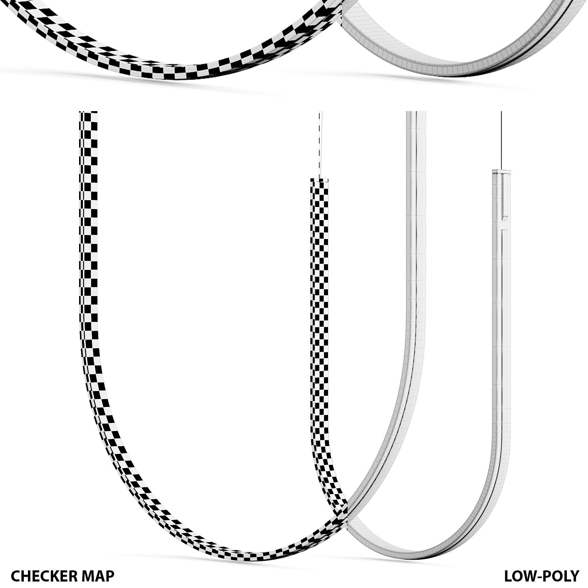 Cattelan Italia Nahun Ribbon 2023 Lamp 3D model_3