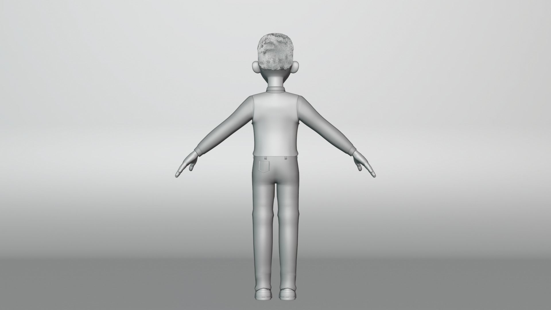 Youssef Cartoon Men Character 3D model_11