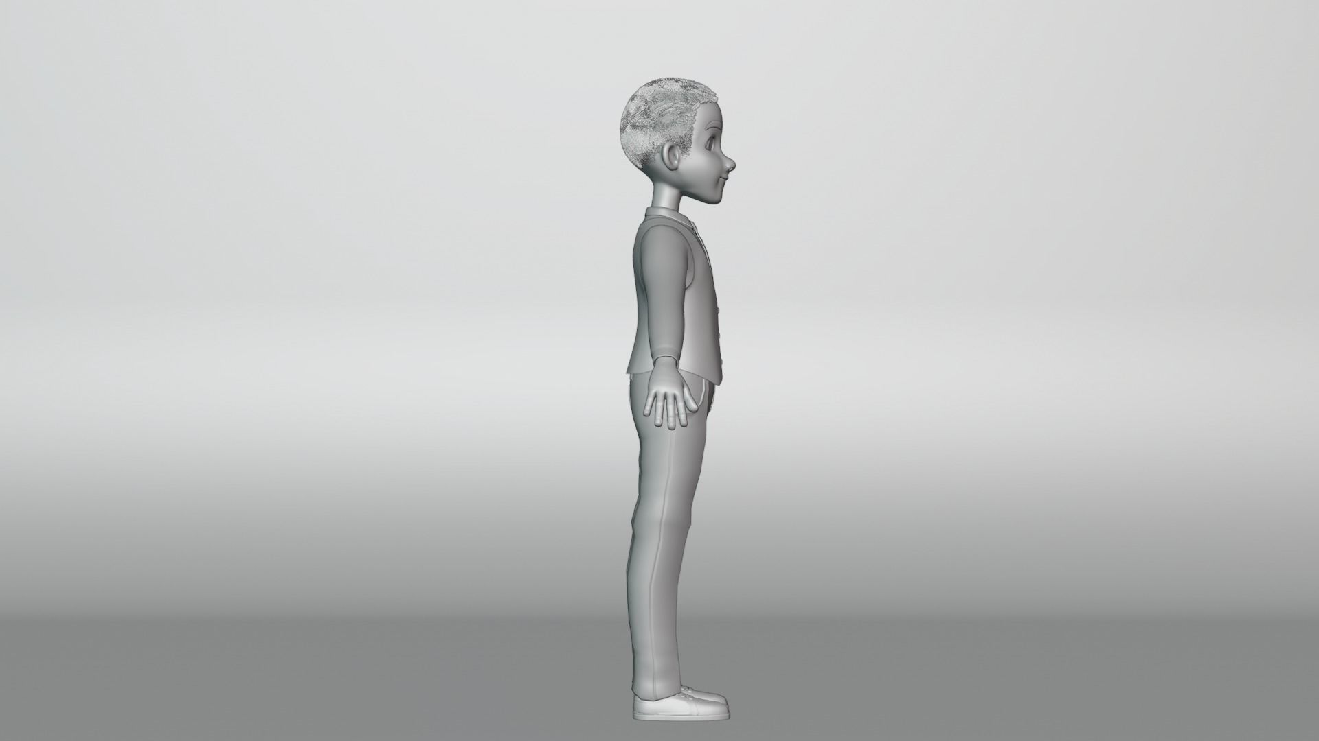 Youssef Cartoon Men Character 3D model_10