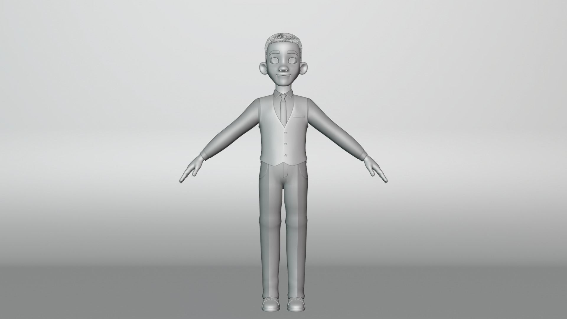 Youssef Cartoon Men Character 3D model_9
