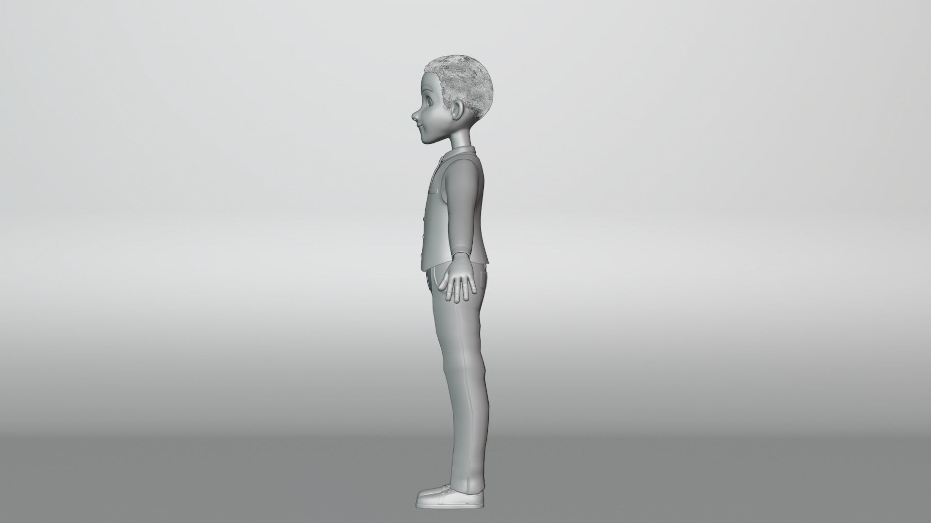 Youssef Cartoon Men Character 3D model_12