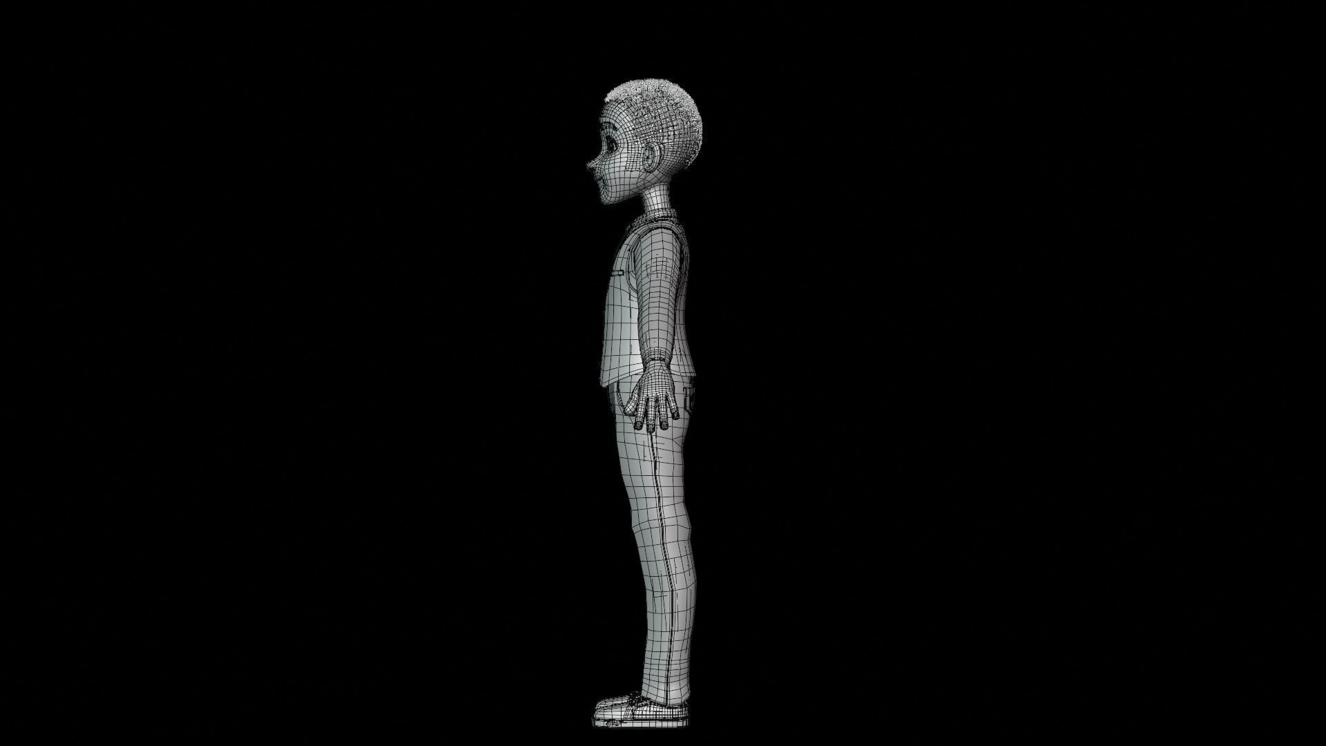 Youssef Cartoon Men Character 3D model_20
