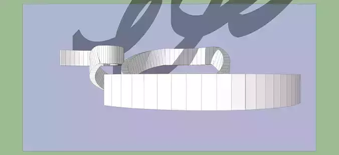 ruban artwork 3d sketchup