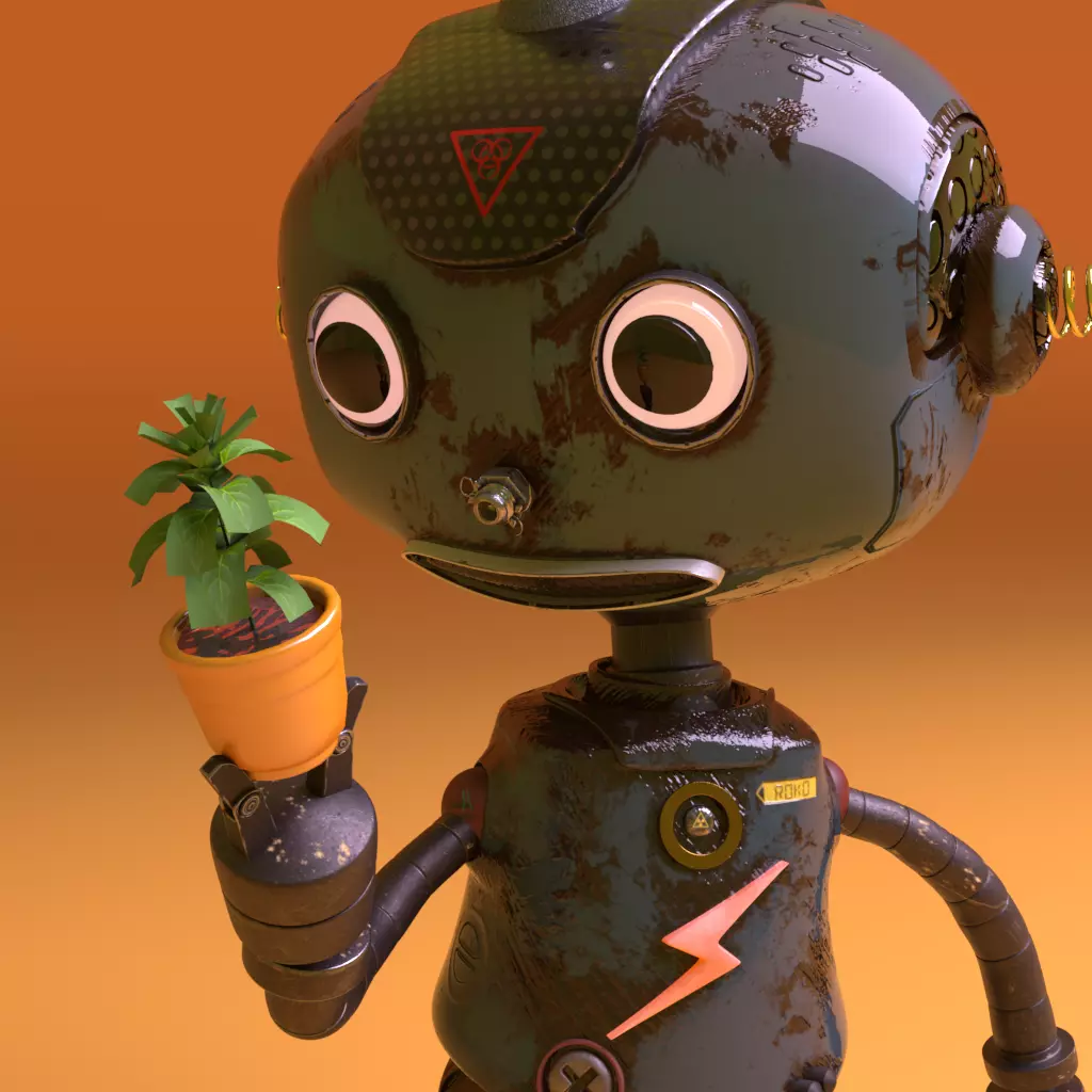 roko the robot- model 3D model_0