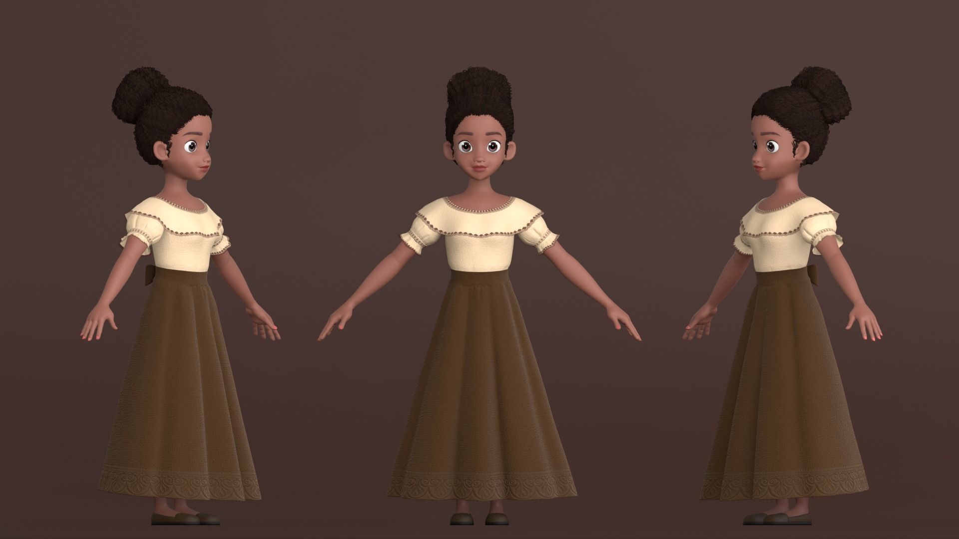 3D Cartoon Character Family 3D Model Collection_15