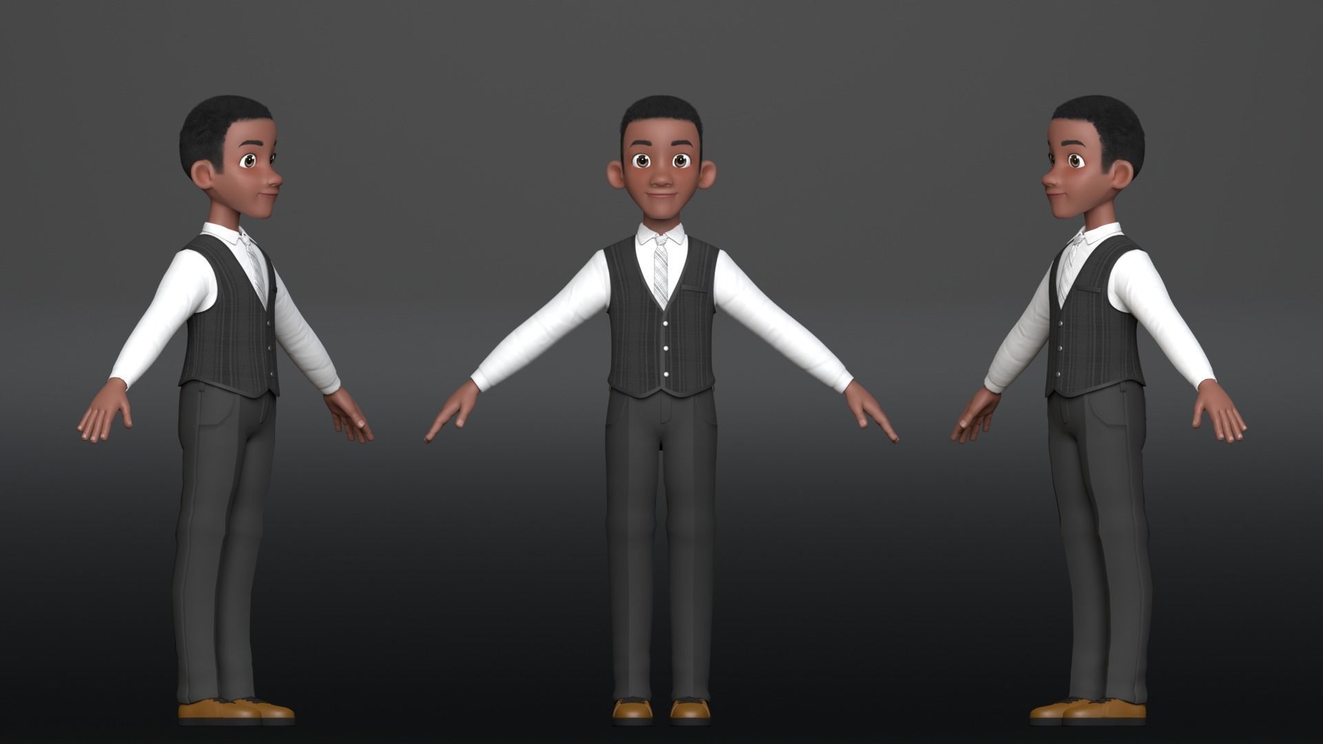 3D Cartoon Character Family 3D Model Collection_10