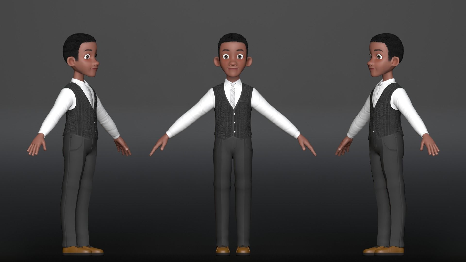 3D Cartoon Character Family 3D Model Collection_12