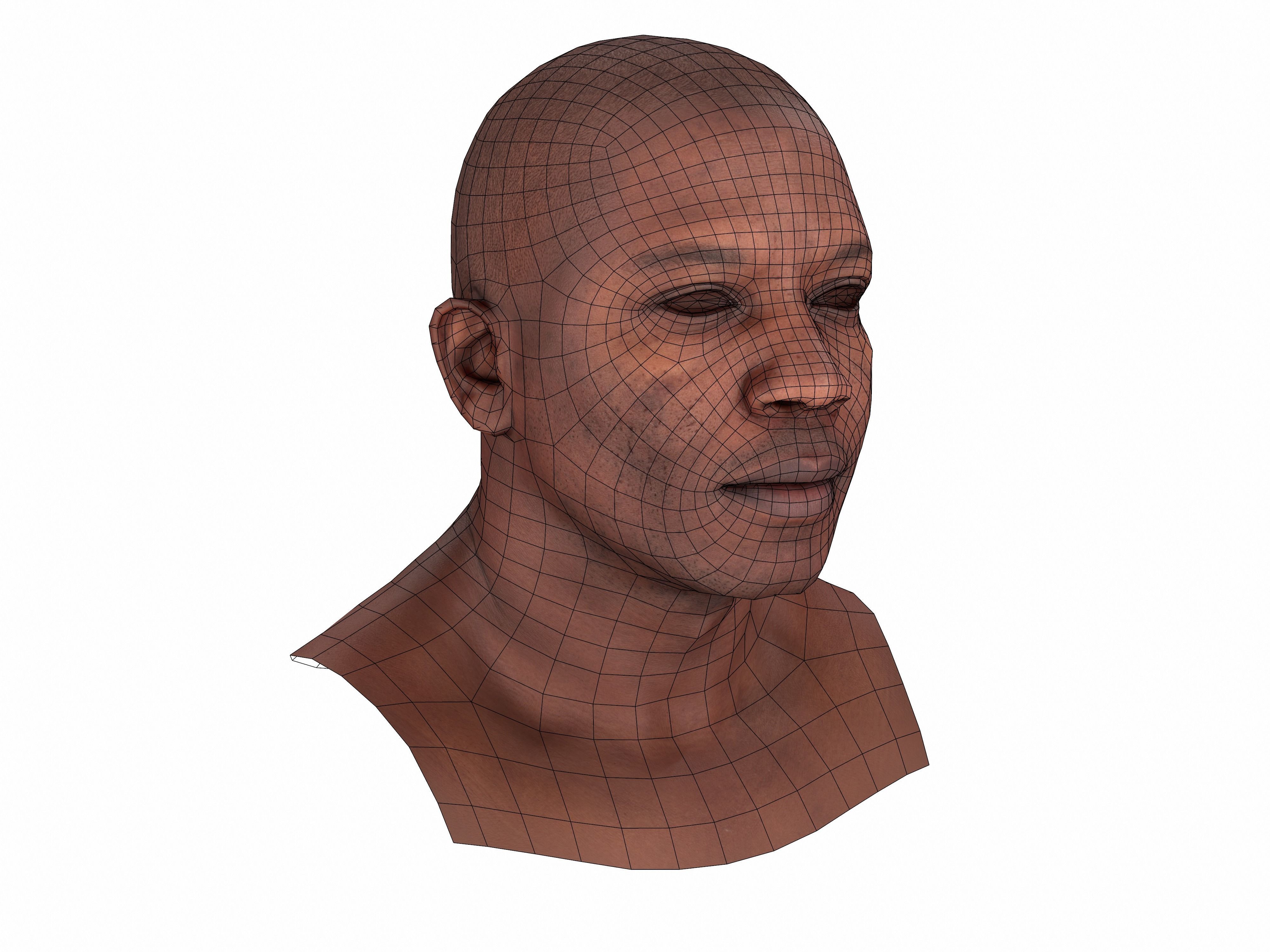 Retopologized Head Scan Juvante Henderson 3D model_13