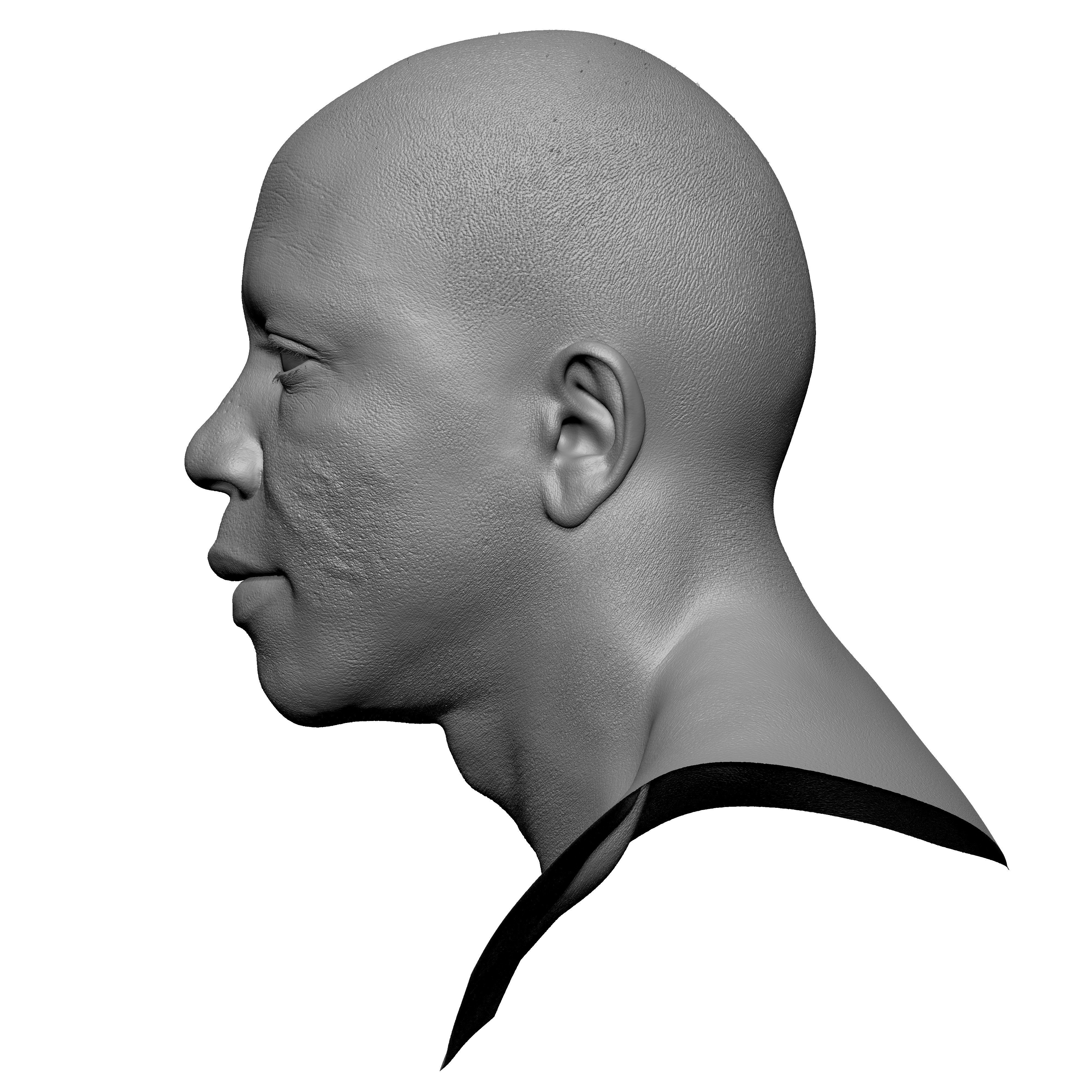 Retopologized Head Scan Juvante Henderson 3D model_4