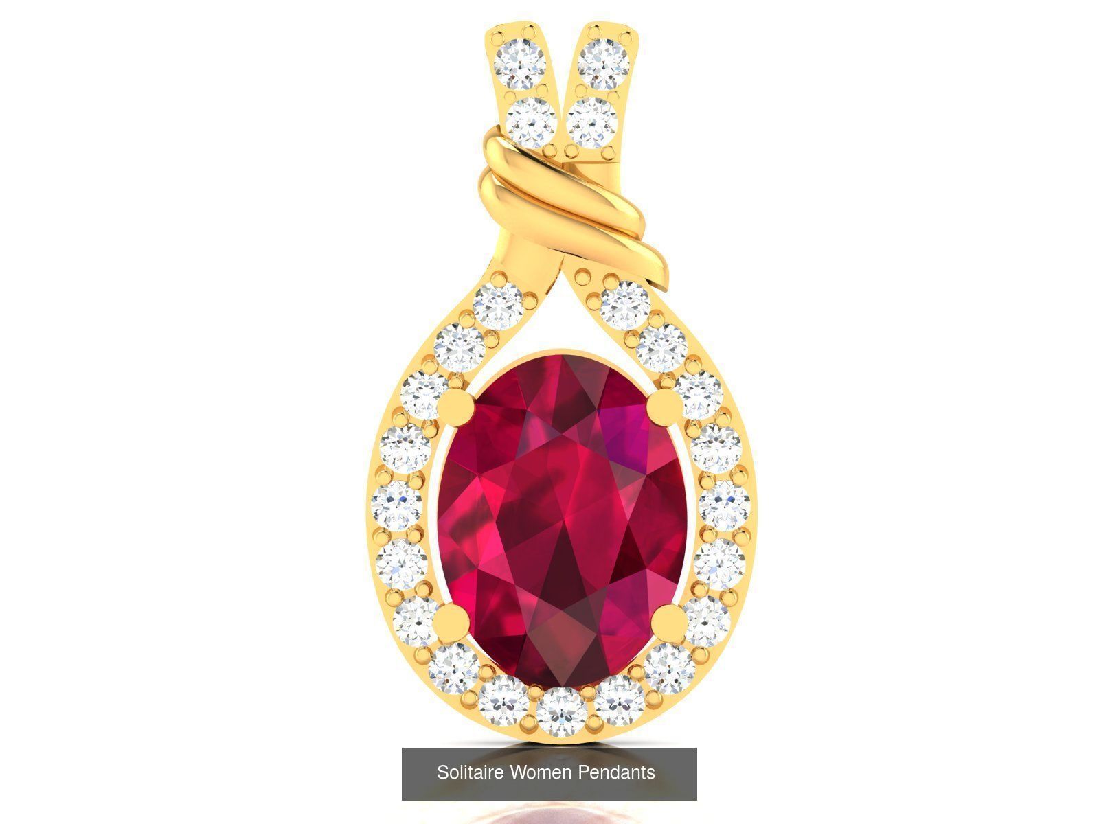 100 Diamond Pendant 3dm STL FBX OBJ Render Details Collection _22