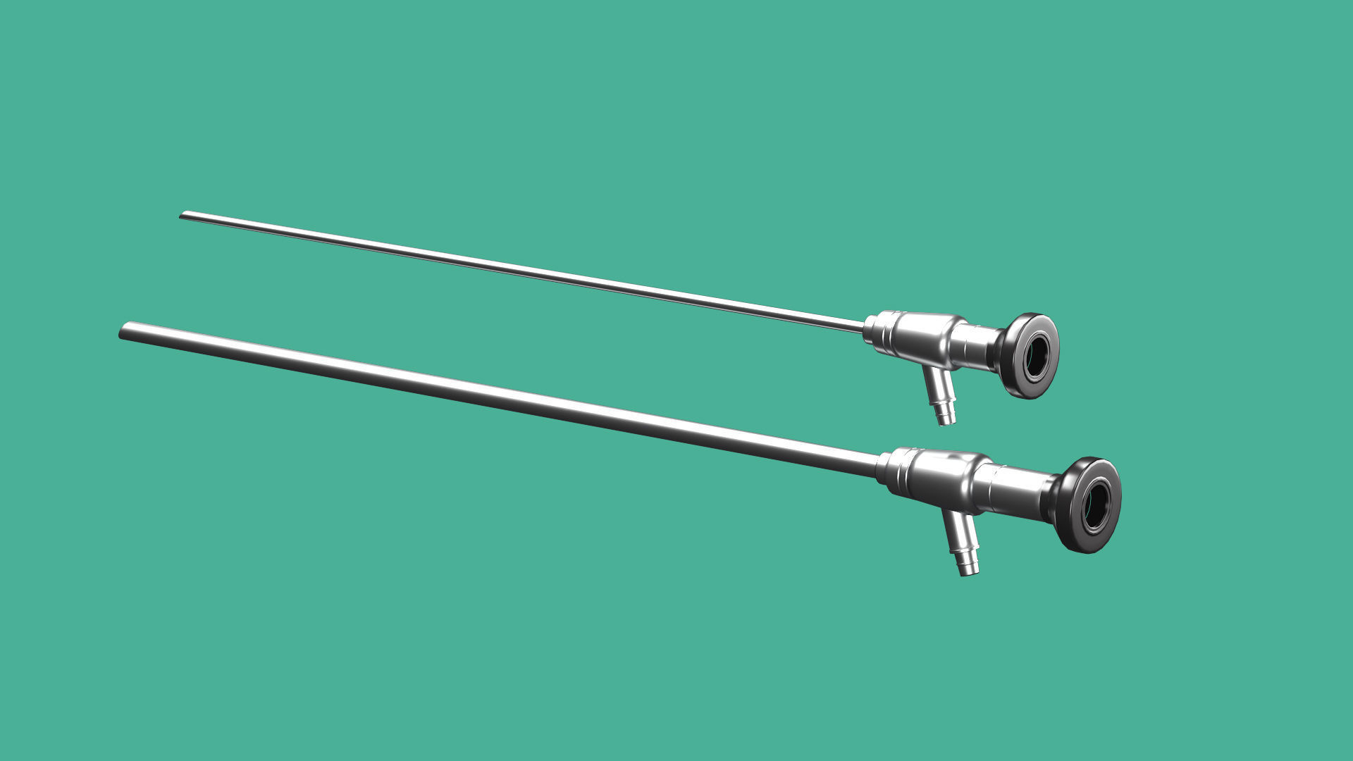 Arthroscopy Trocar Low-poly 3D model_2