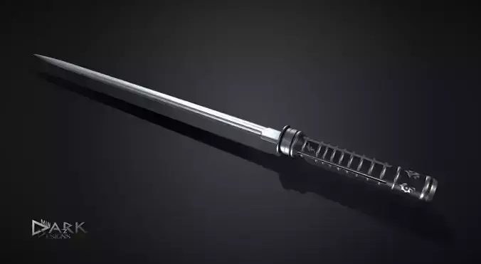 Daywalkers Blade from the Movie Blade Low-poly 3D model