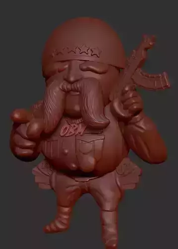 Soldier Model pakistan army cartoon holding