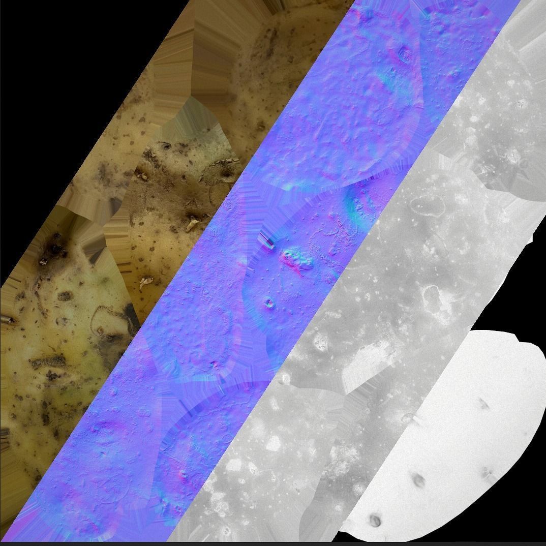 Basket with Vegetables Low-poly 3D model_30