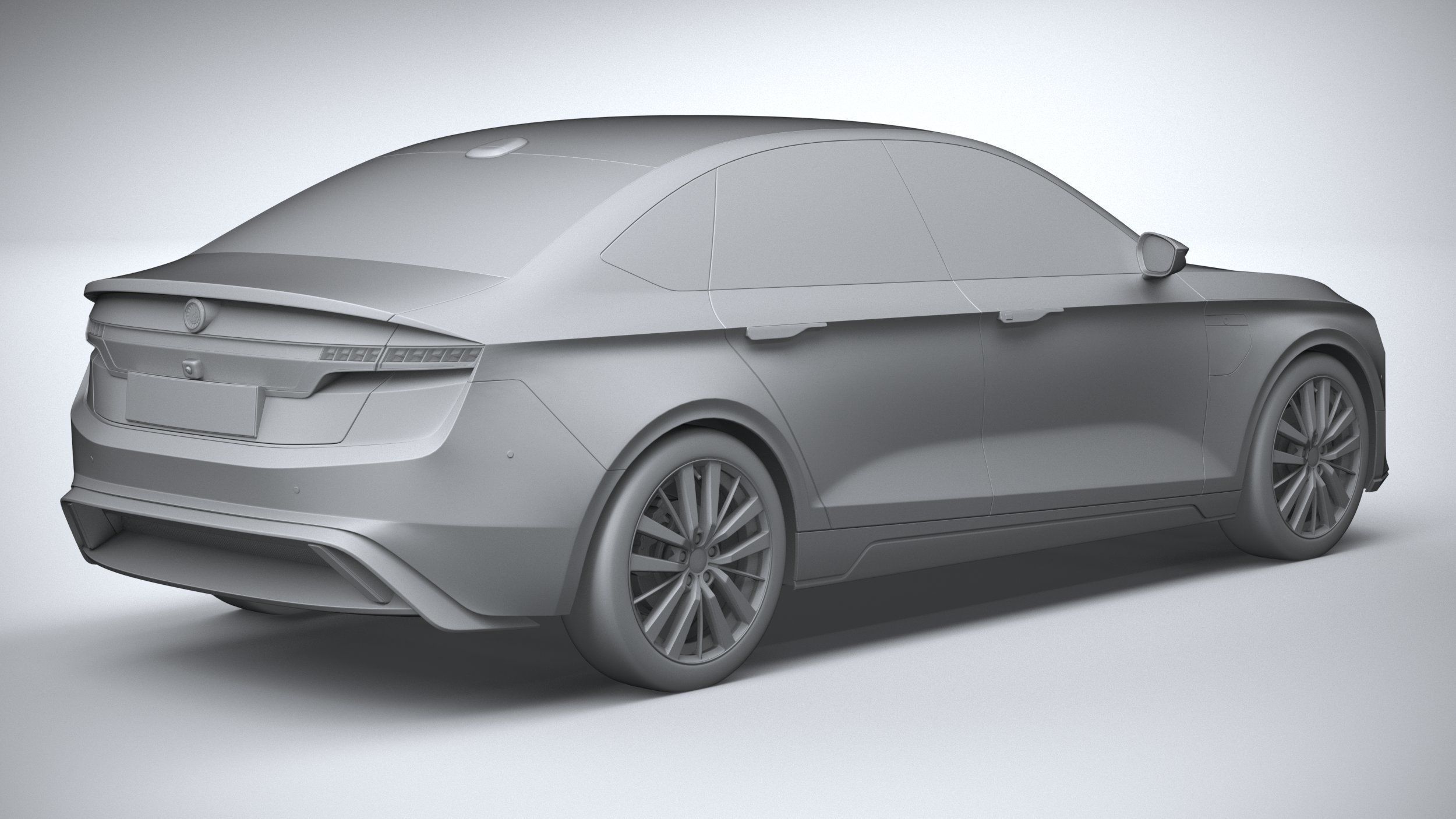 Generic Sedan EV 2023 3D model_25