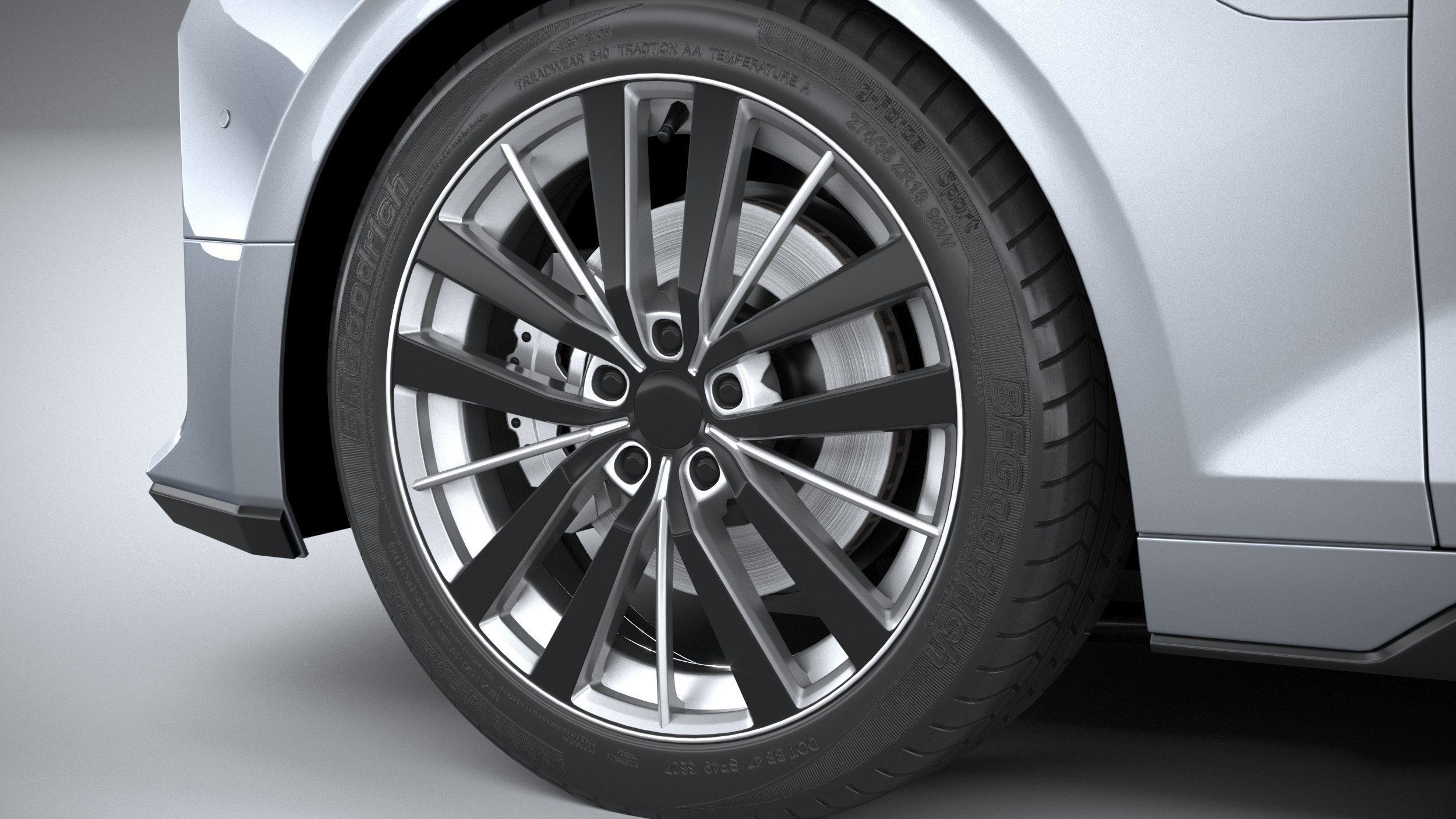 Generic Sedan EV 2023 3D model_16