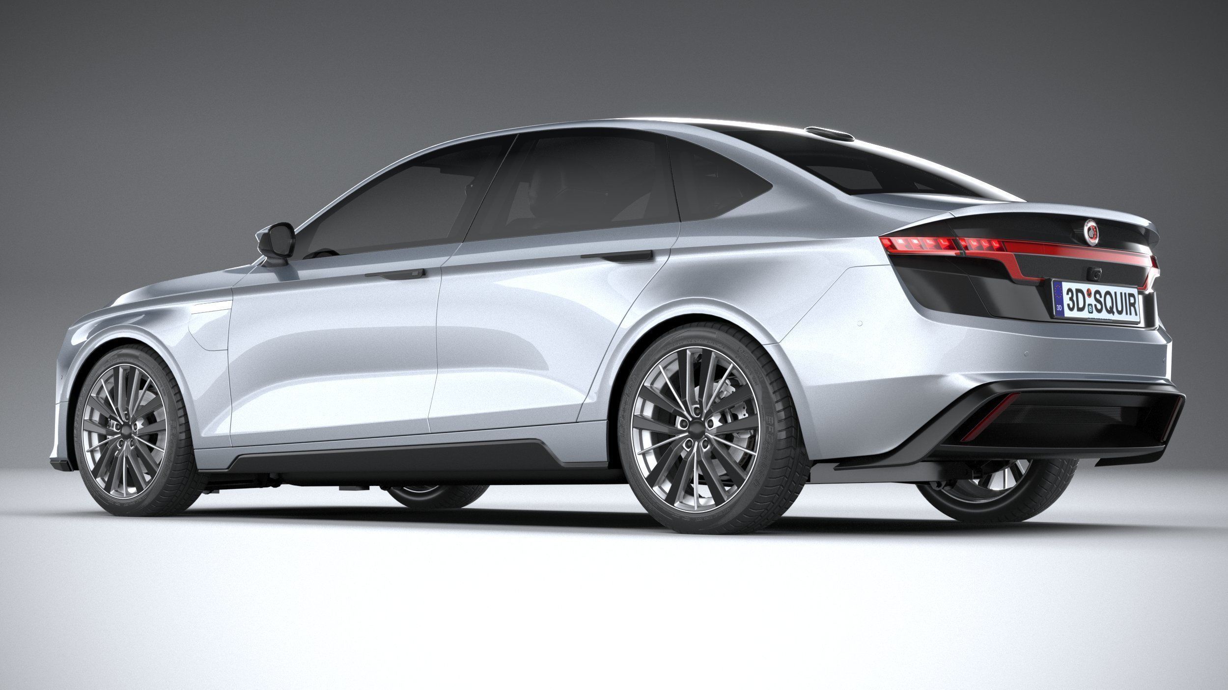 Generic Sedan EV 2023 3D model_5