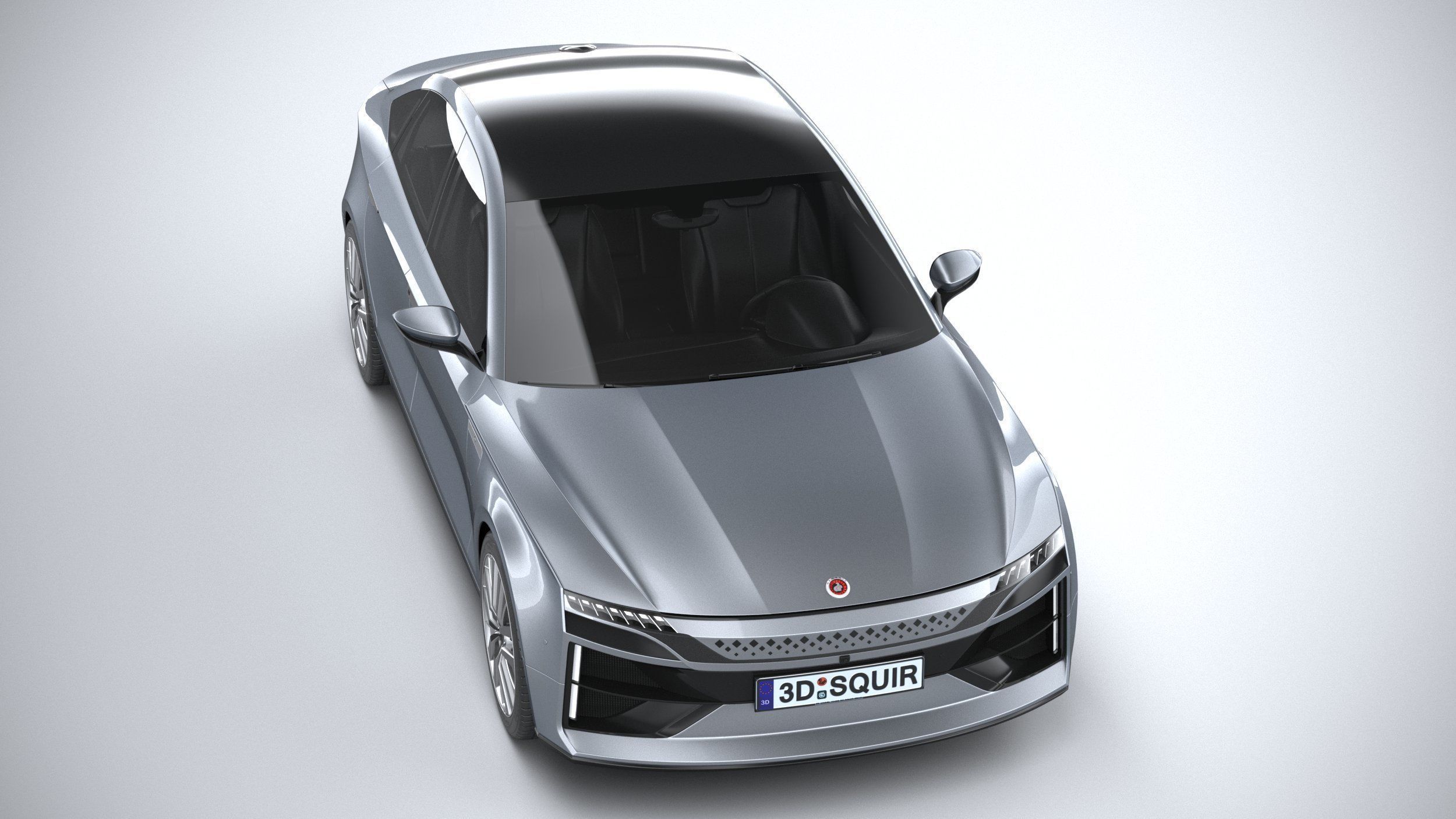 Generic Sedan EV 2023 3D model_12