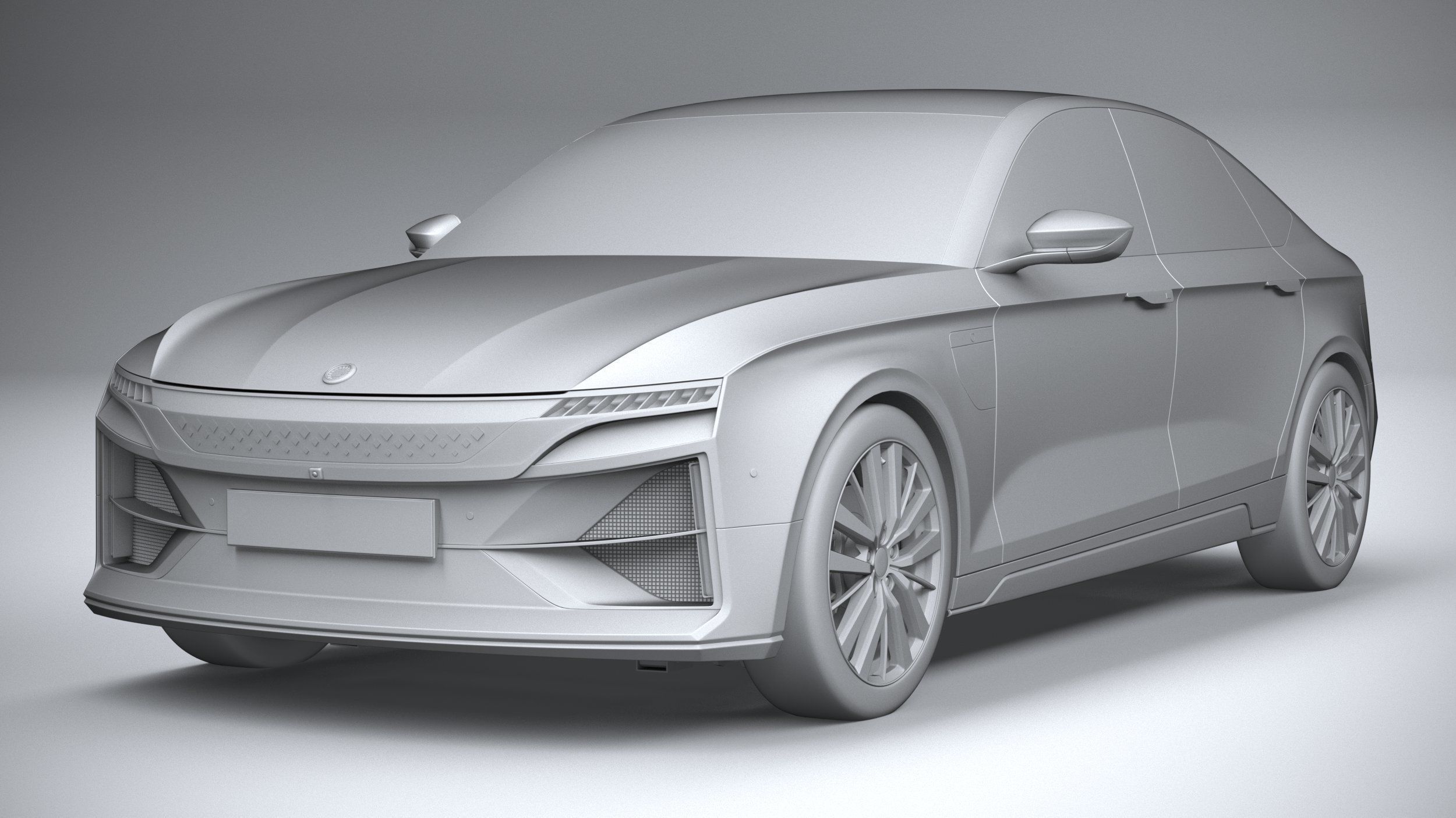 Generic Sedan EV 2023 3D model_20
