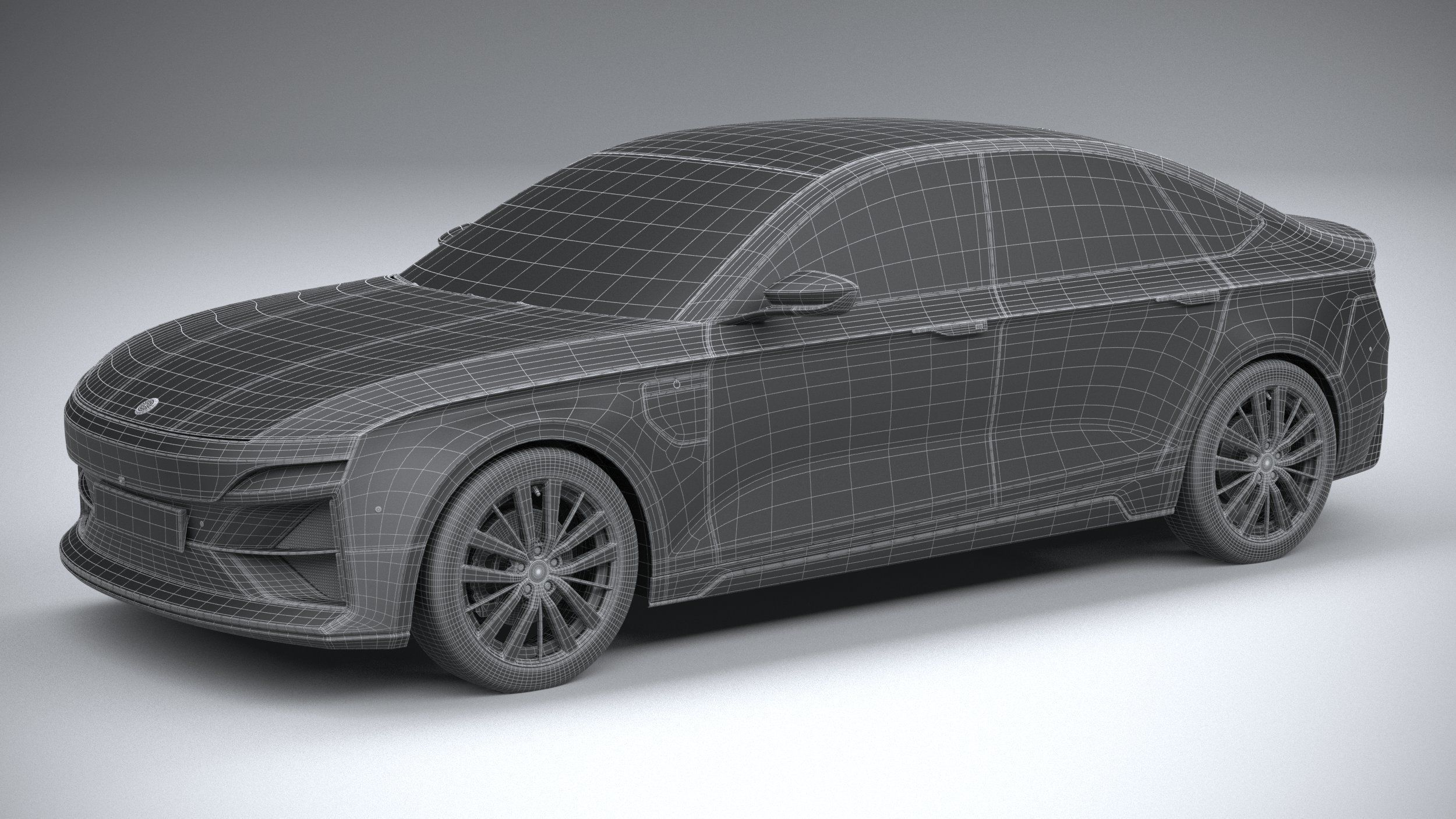 Generic Sedan EV 2023 3D model_28