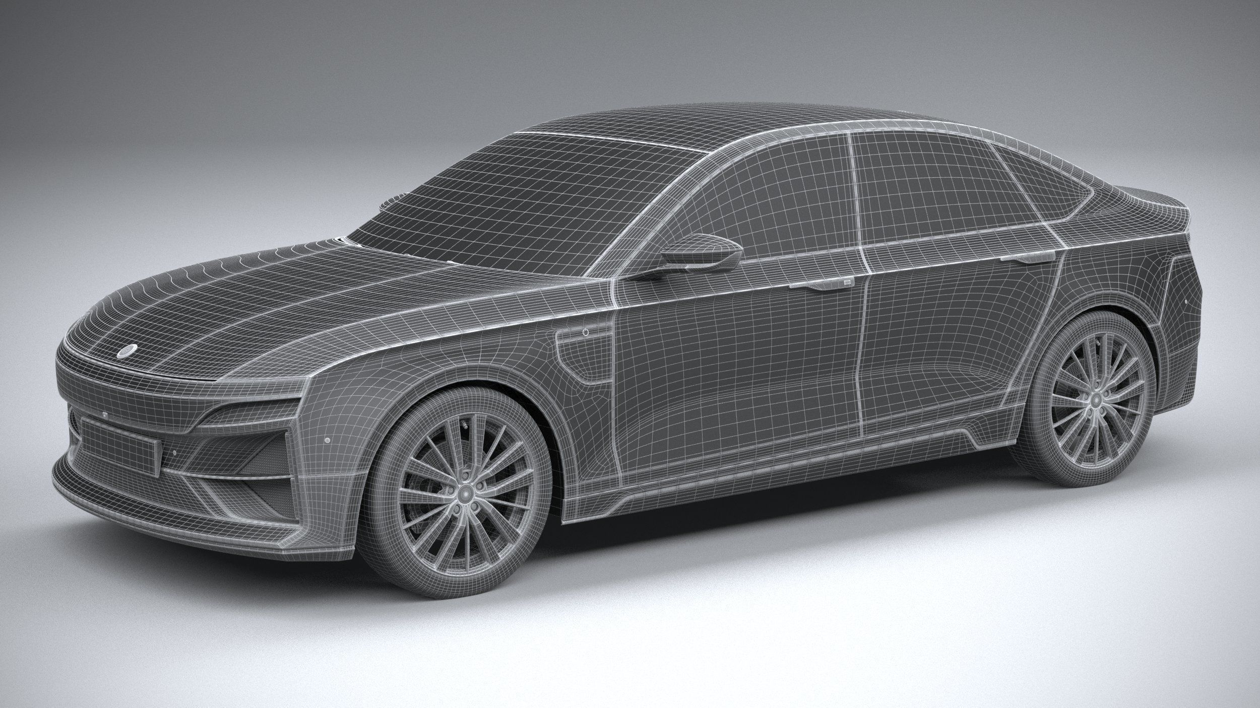 Generic Sedan EV 2023 3D model_26