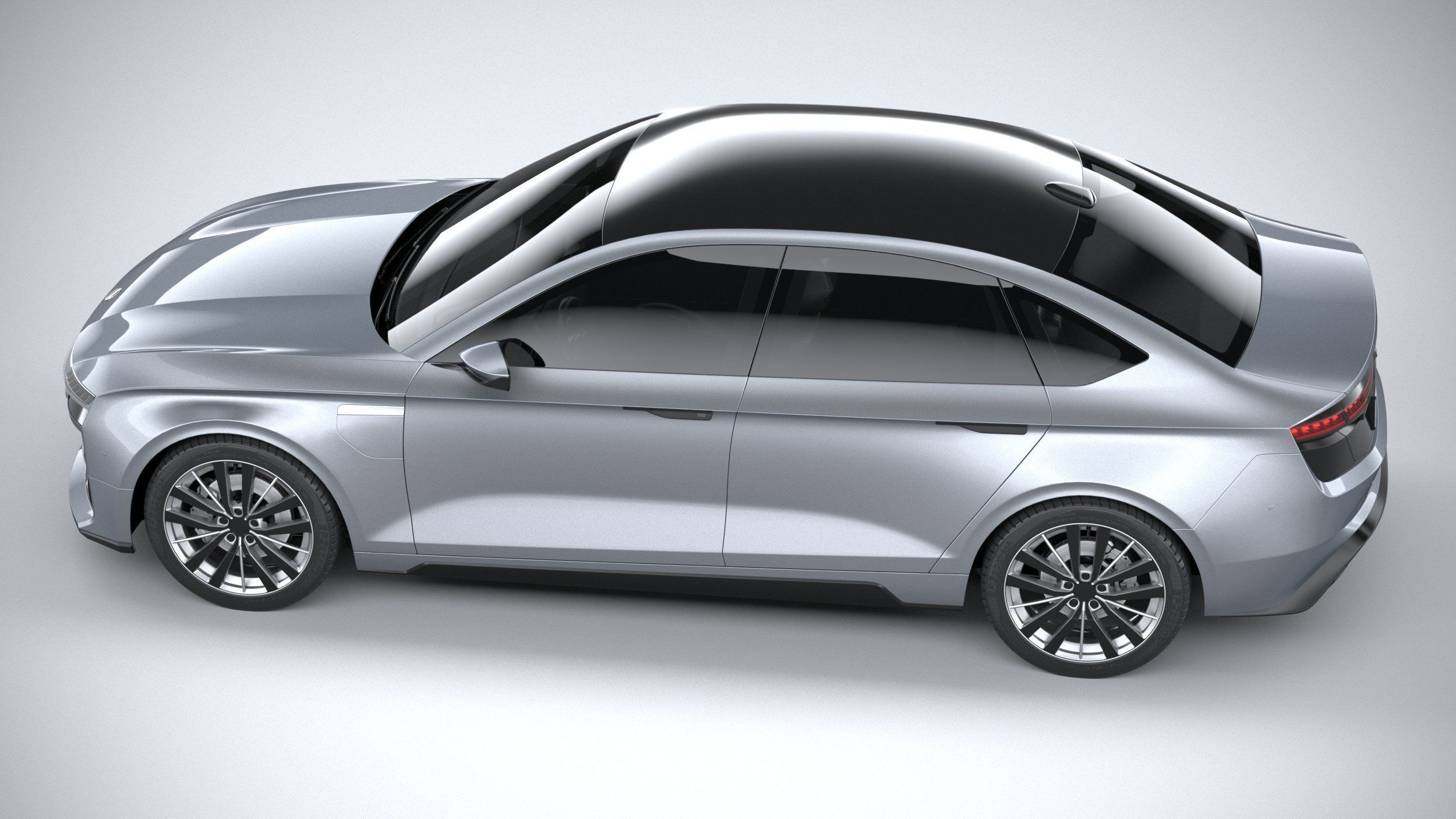 Generic Sedan EV 2023 3D model_9